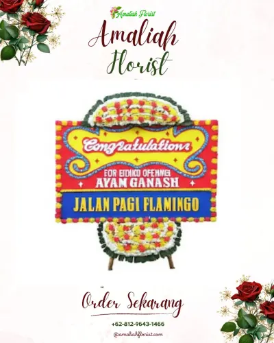 Bunga Papan Congratulation di Pelabuhan Cilacap